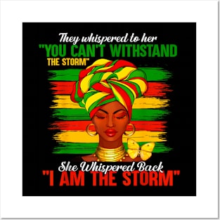 Juneteenth I am The Storm Black Women Black History Month Posters and Art